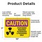Signmission Radiation & Laser Sign, 7 in H x 10 in W, Plastic, Rectangle OS-2PACK-CR-P-710-L-10168 - alternate 3